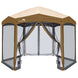 EAGLE PEAK Pop-Up Camping 6 Sided (6x6x6) Gazebo w/ Mosquito Netting Easy Center Canopy Shelter Instant Tent