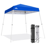 8x8 Slant Leg Pop-up Canopy Tent, Shelter 8x8 Base 6x6 Top