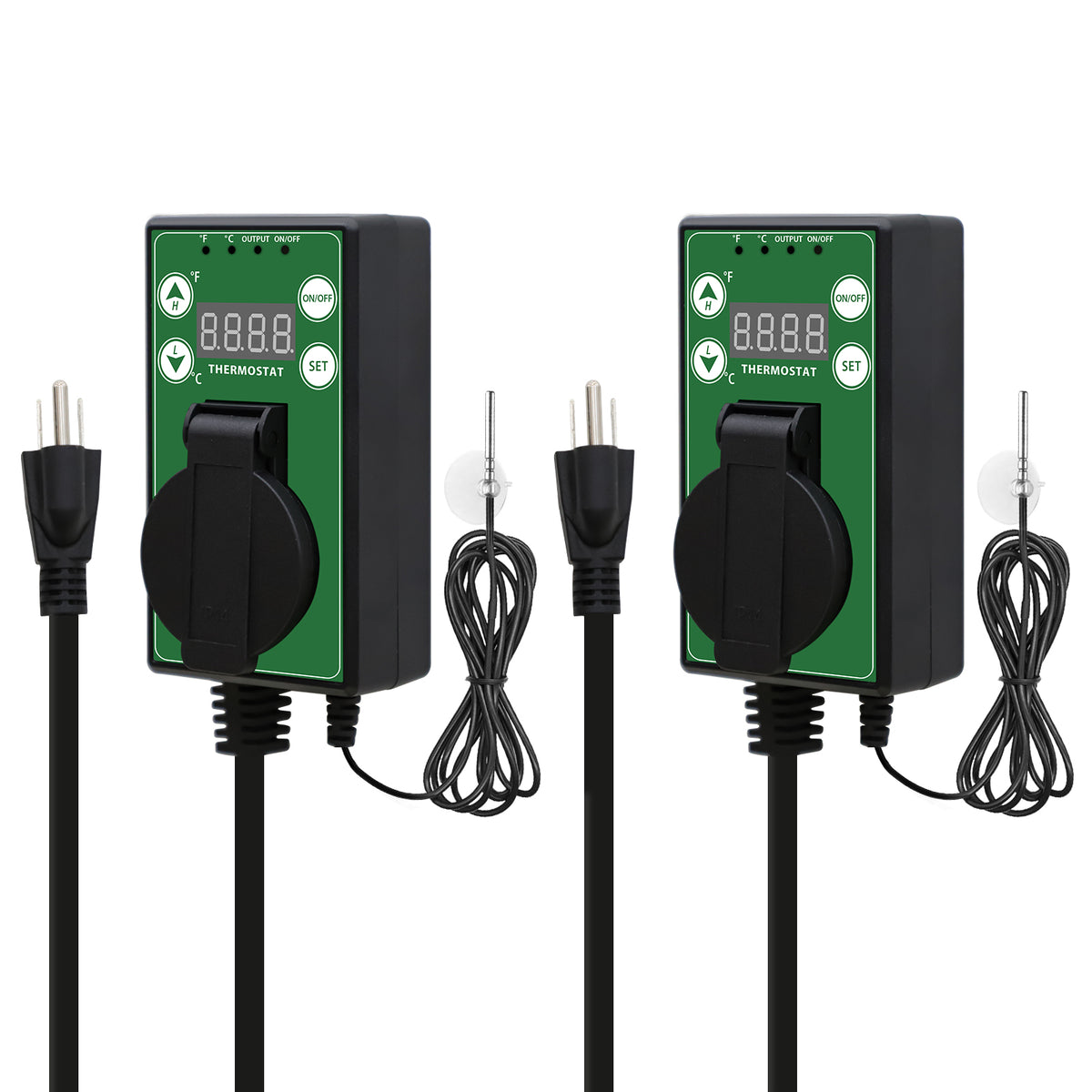 Digital Heat Mat Thermostat Controller, 40–108 ºF, 1/2 Pack