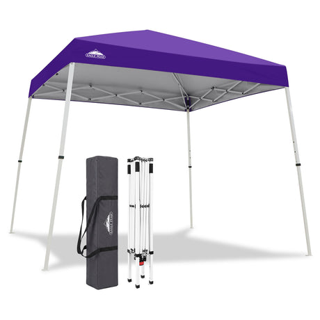 Slant Leg Pop up Canopy Tent, 10x10 Base 8x8 Top