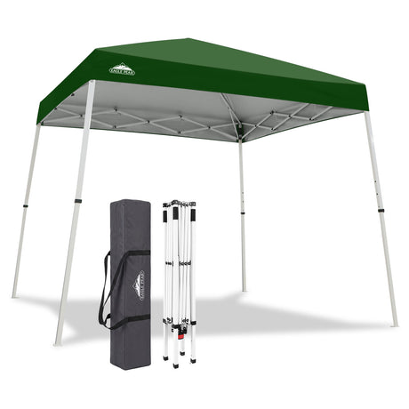 Slant Leg Pop up Canopy Tent, 10x10 Base 8x8 Top