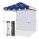 6.6x6.6 Pop Up Canopy Tent with 1 Sidewall