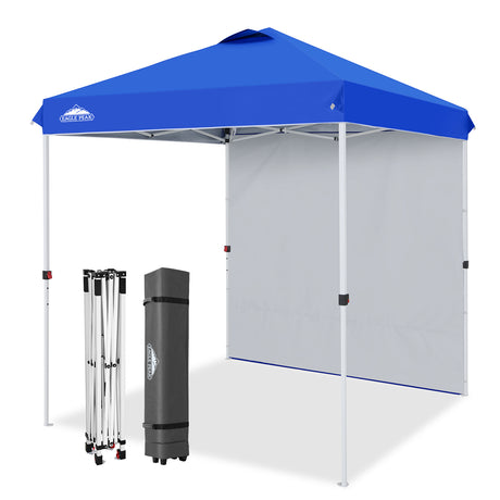 6.6x6.6 Pop Up Canopy Tent with 1 Sidewall