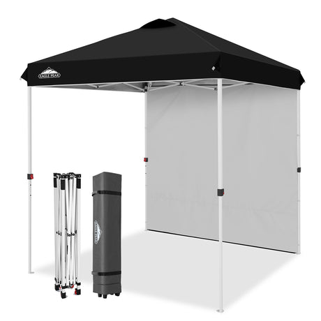 6.6x6.6 Pop Up Canopy Tent with 1 Sidewall