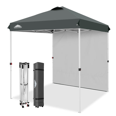 6.6x6.6 Pop Up Canopy Tent with 1 Sidewall