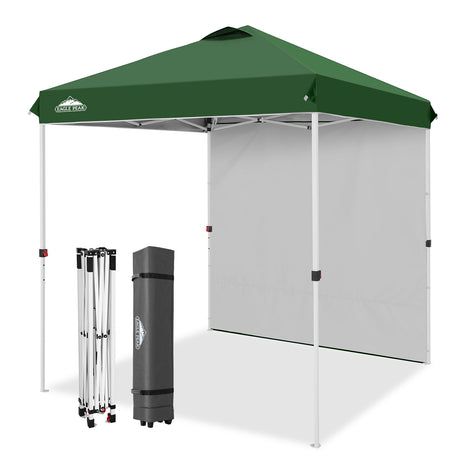 6.6x6.6 Pop Up Canopy Tent with 1 Sidewall