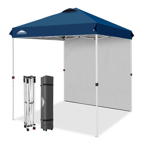 6.6x6.6 Pop Up Canopy Tent with 1 Sidewall