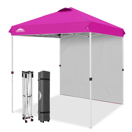 6.6x6.6 Pop Up Canopy Tent with 1 Sidewall