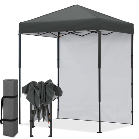 6x4 Instant Pop Up Canopy Tent with 1 Sidewall