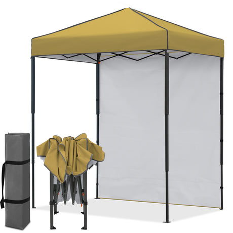 6x4 Instant Pop Up Canopy Tent  with 1 Side Wall Panel