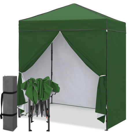 6x4 Instant Pop Up Canopy Tent with 4 Sidewalls