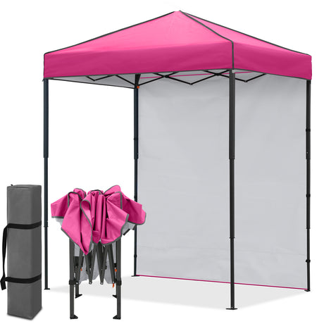 6x4 Instant Pop Up Canopy Tent with 1 Sidewall