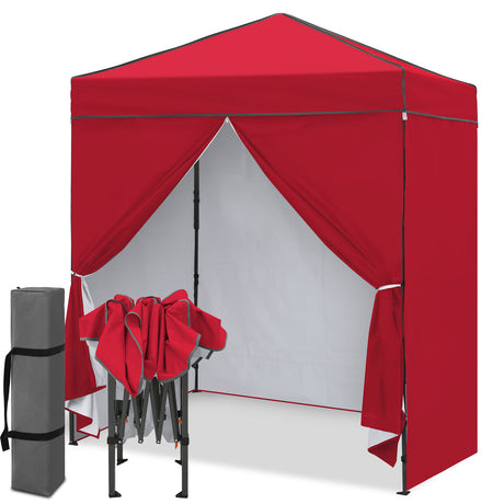 6x4 Instant Pop Up Canopy Tent with 4 Sidewalls
