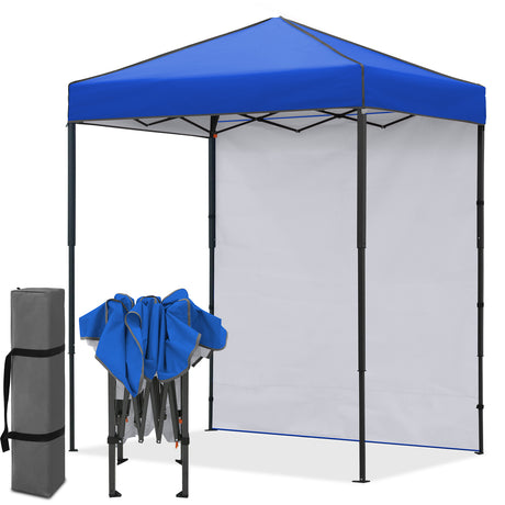 6x4 Instant Pop Up Canopy Tent with 1 Sidewall