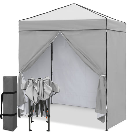 6x4 Instant Pop Up Canopy Tent with 4 Sidewalls