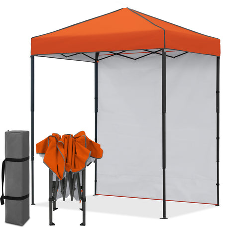 6x4 Instant Pop Up Canopy Tent with 1 Sidewall