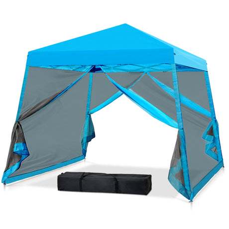 10x10 Slant Leg Easy Setup Pop Up Canopy Tent