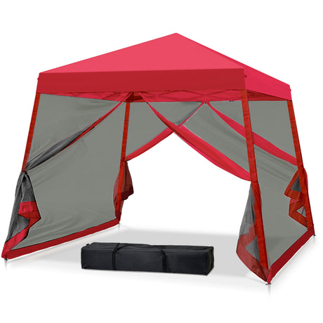 10x10 Slant Leg Easy Setup Pop Up Canopy Tent