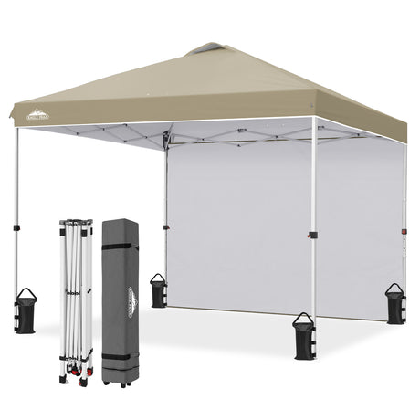 10x10 Commercial Pop up Canopy with 1 Sidewall