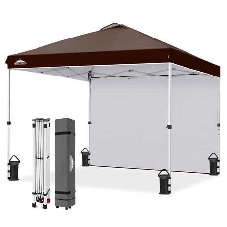 10x10 Pop Up Canopy Tent with 1 Sidewall