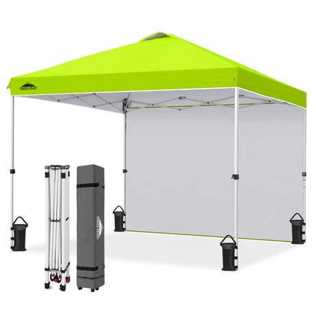 10x10 Commercial Pop up Canopy with 1 Sidewall