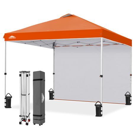 10x10 Commercial Pop up Canopy with 1 Sidewall