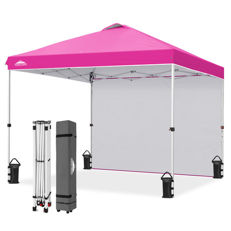 10x10 Pop Up Canopy Tent with 1 Sidewall