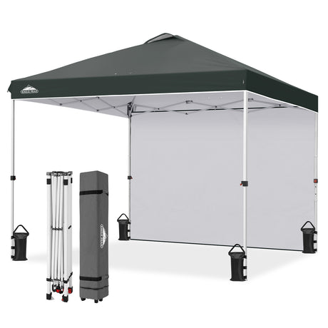 10x10 Pop Up Canopy Tent with 1 Sidewall