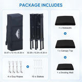 8x4 Outdoor Changing Room, 2 Room Pop Up Portable Changing Room