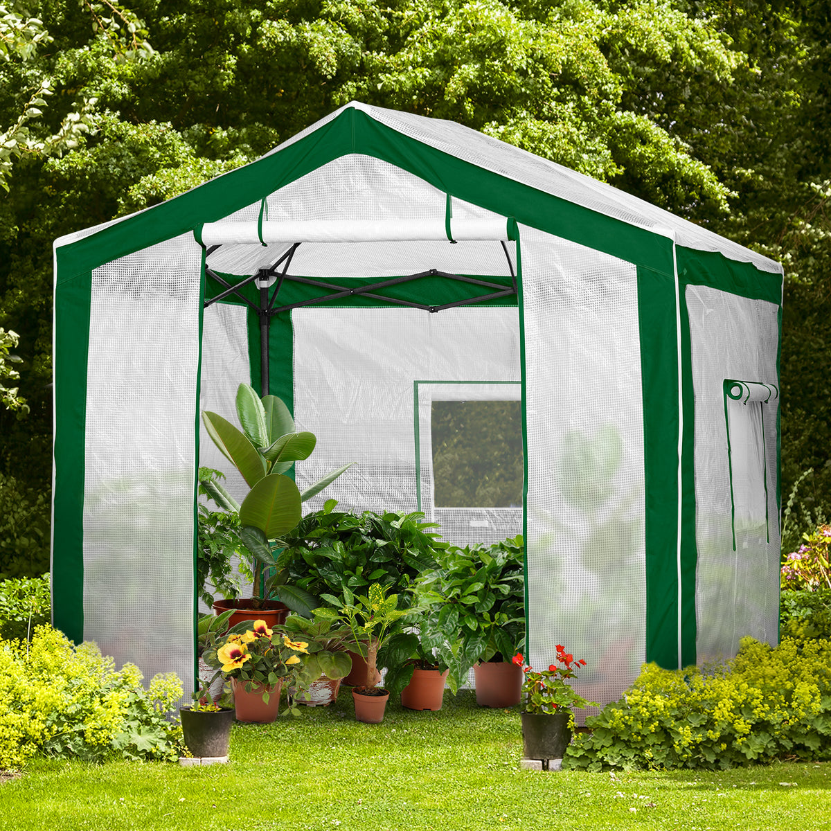 8x8 Walk In Pop Up Greenhouse