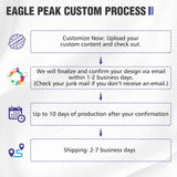 10x10 Alpine Custom Commercial Canopy High Peak Frame, Pop Up Custom Canopy Tent with Logo, Vendor Branded Logo - Eagle Peak Custom Canopy Tent