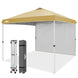 10X10 COMMERCIAL POP UP CANOPY TENT WITH ONE DETACHABLE SIDEWALL - Eagle Peak Custom Canopy Tent