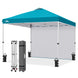 10x10 Commercial Pop up Canopy with 1 Sidewall - Eagle Peak®