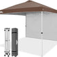 10x10 Commercial Pop up Canopy with 1 Sidewall - Eagle Peak Custom Canopy Tent