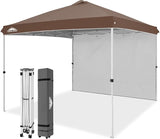 10x10 Commercial Pop up Canopy with 1 Sidewall - Eagle Peak Custom Canopy Tent