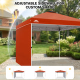 10x10 Commercial Pop up Canopy with 1 Sidewall - Eagle Peak®