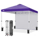 10x10 Commercial Pop up Canopy with 1 Sidewall - Eagle Peak®