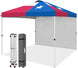 10x10 Commercial Pop up Canopy with 1 Sidewall - Eagle Peak Custom Canopy Tent