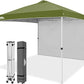10x10 Commercial Pop up Canopy with 1 Sidewall - Eagle Peak Custom Canopy Tent