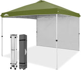 10x10 Commercial Pop up Canopy with 1 Sidewall - Eagle Peak Custom Canopy Tent