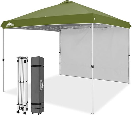10x10 Commercial Pop up Canopy with 1 Sidewall - Eagle Peak Custom Canopy Tent