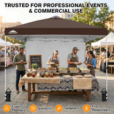 10x10 Commercial Pop up Canopy with 1 Sidewall - Eagle Peak®