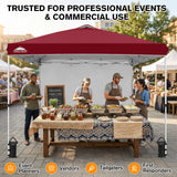 10x10 Commercial Pop up Canopy with 1 Sidewall - Eagle Peak®
