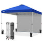 10x10 Commercial Pop up Canopy with 1 Sidewall - Eagle Peak