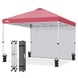 10x10 Commercial Pop up Canopy with 1 Sidewall - Eagle Peak®
