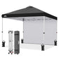10x10 Commercial Pop up Canopy with 1 Sidewall - Eagle Peak®