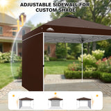 10x10 Commercial Pop up Canopy with 1 Sidewall - Eagle Peak®