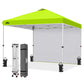 10x10 Commercial Pop up Canopy with 1 Sidewall - Eagle Peak®