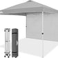 10x10 Commercial Pop up Canopy with 1 Sidewall - Eagle Peak Custom Canopy Tent
