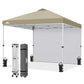 10x10 Commercial Pop up Canopy with 1 Sidewall - Eagle Peak®